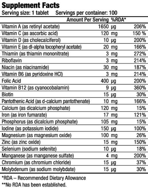 One A Day Multivitamin - BiotechUsa